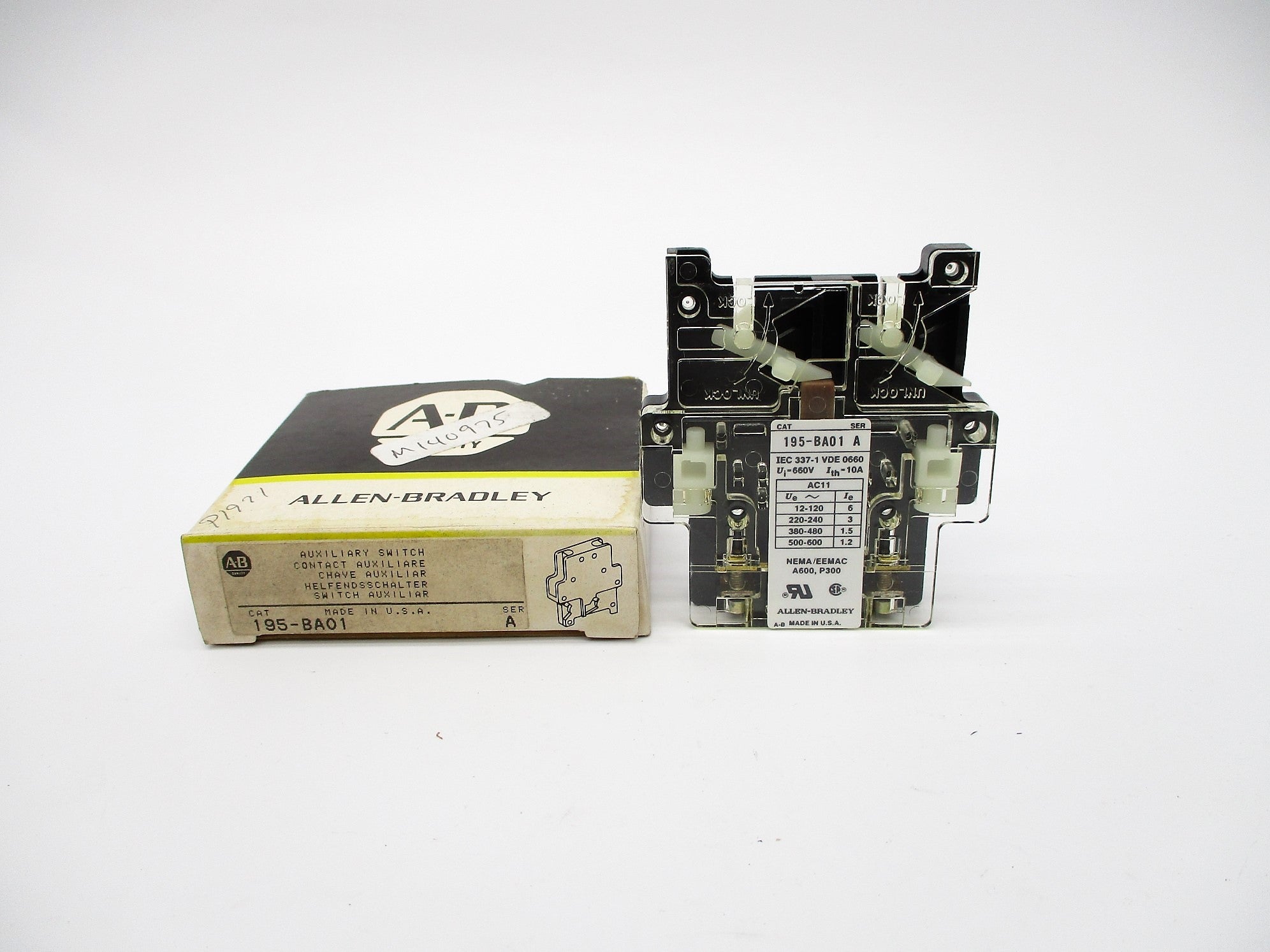 INDUSTRIAL SPARE PART 195-BA01 SER. A (BK/YL) NSMP