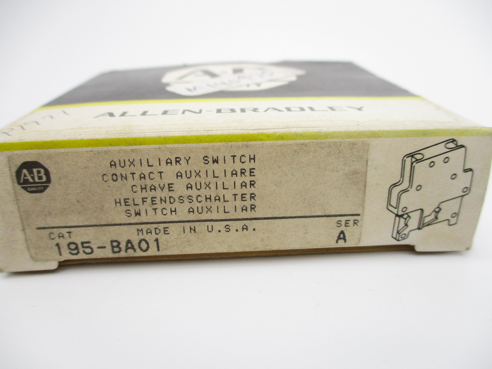 INDUSTRIAL SPARE PART 195-BA01 SER. A (BK/YL) NSMP
