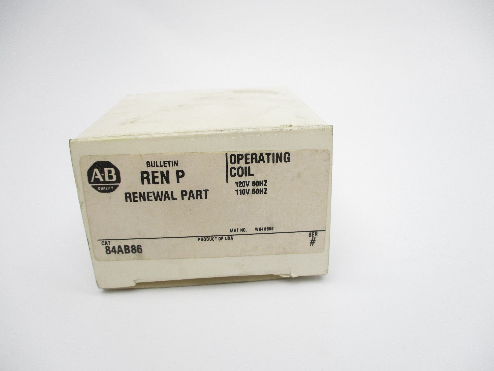 ALLEN BRADLEY 84AB86 SER. # (WH) NSMP