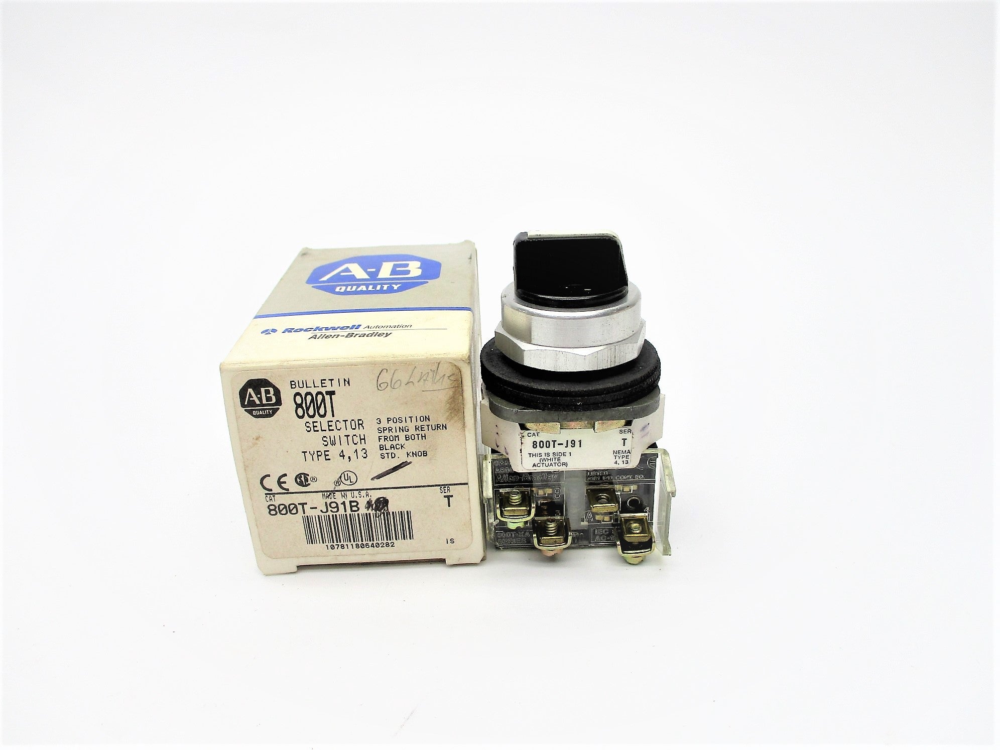 ALLEN BRADLEY 800T-J91B SER. T (GY/BL) NSMP