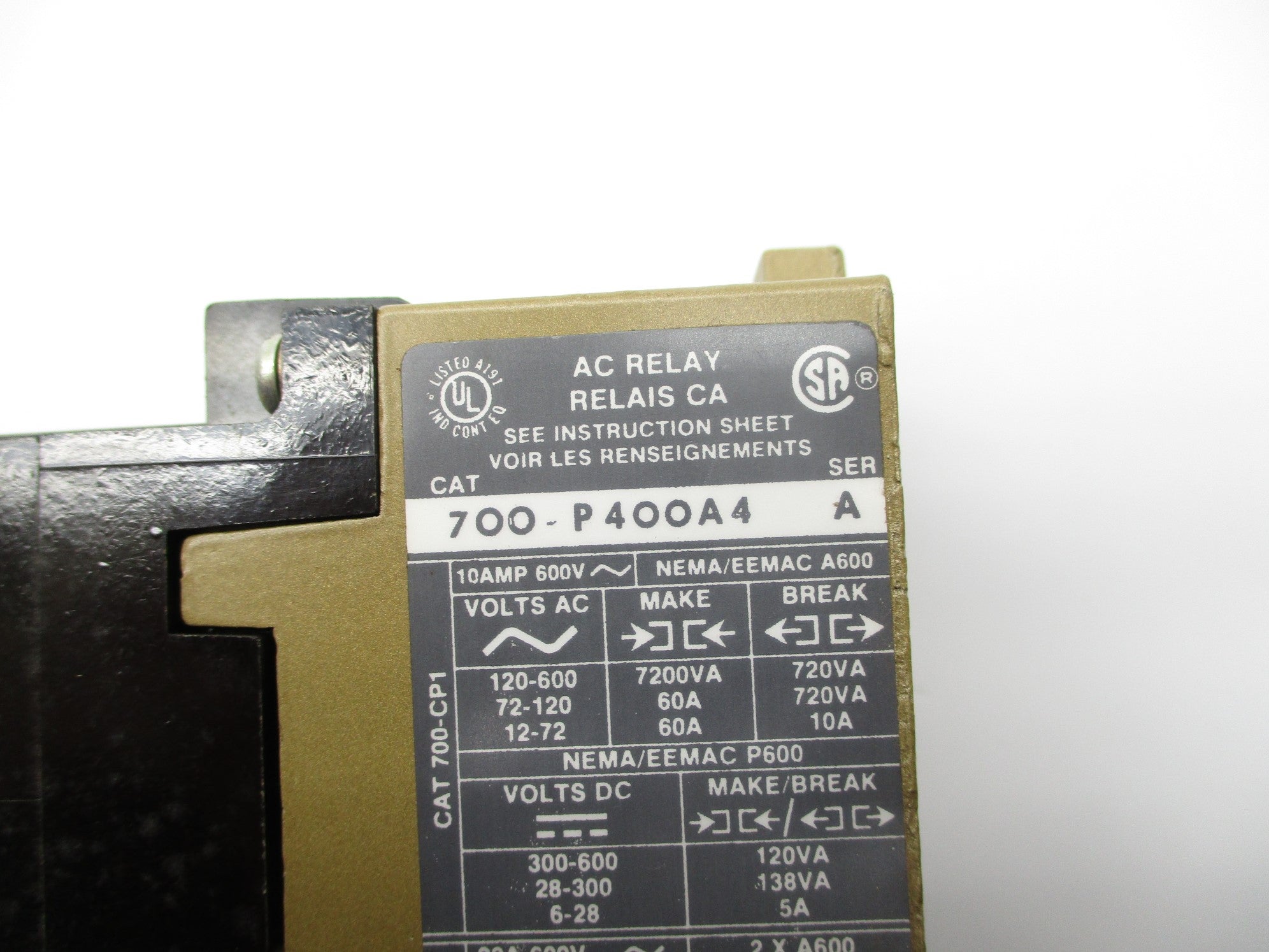 INDUSTRIAL SPARE PART 700-P400A4 SER. A 460/480V NSNP