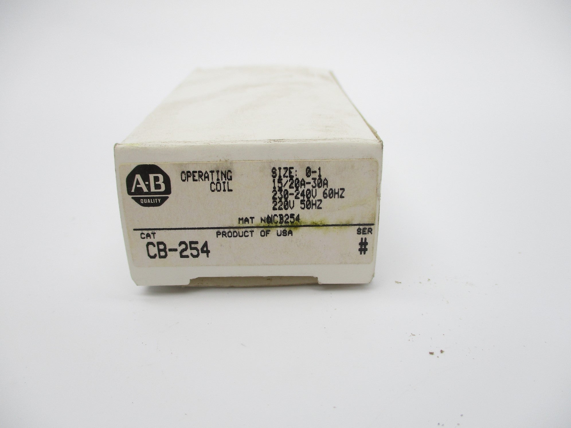 ALLEN BRADLEY CB-254 SER. # (WH) NSMP