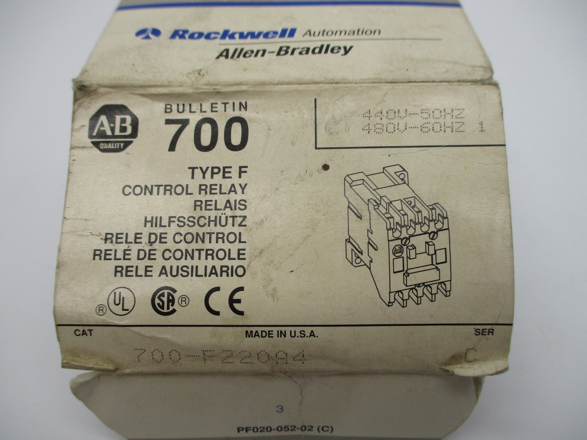 INDUSTRIAL SPARE PART 700-F220A4 SER. C 440/480V (GY/BL) NSMP