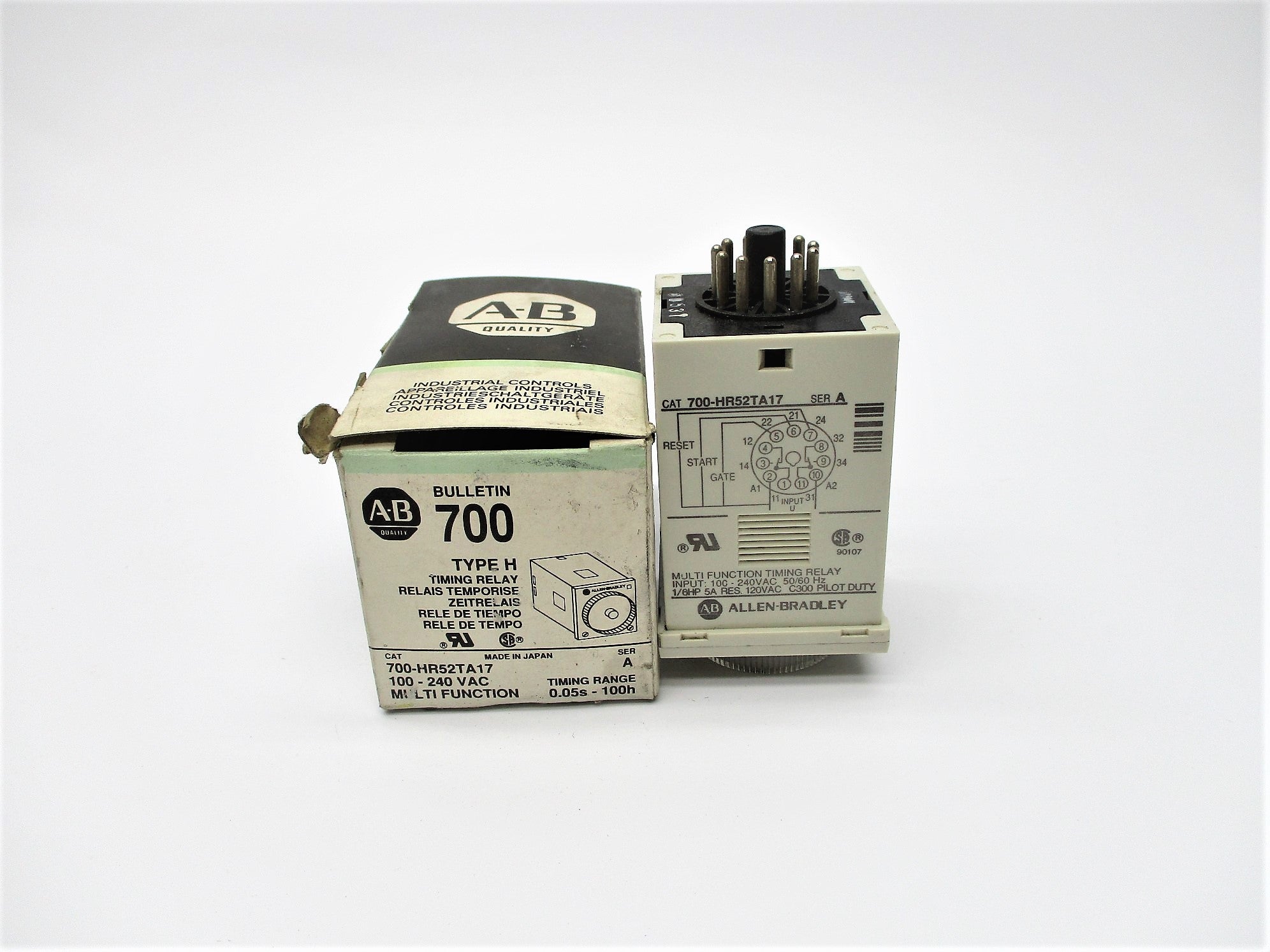 ALLEN BRADLEY 700-HR52TA17 SER. A 240V (BK/GR) NSMP