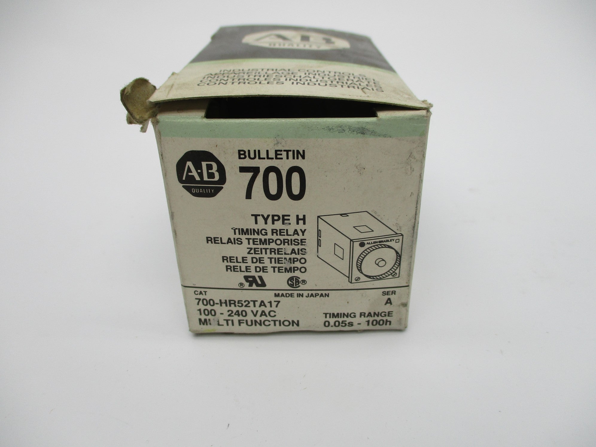 ALLEN BRADLEY 700-HR52TA17 SER. A 240V (BK/GR) NSMP