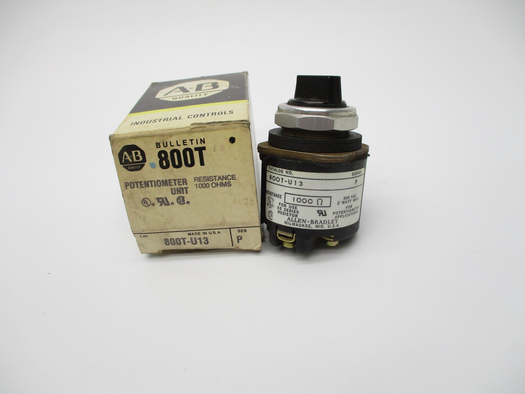 ALLEN BRADLEY 800T-U13 SER. P (BK/YL) NSMP