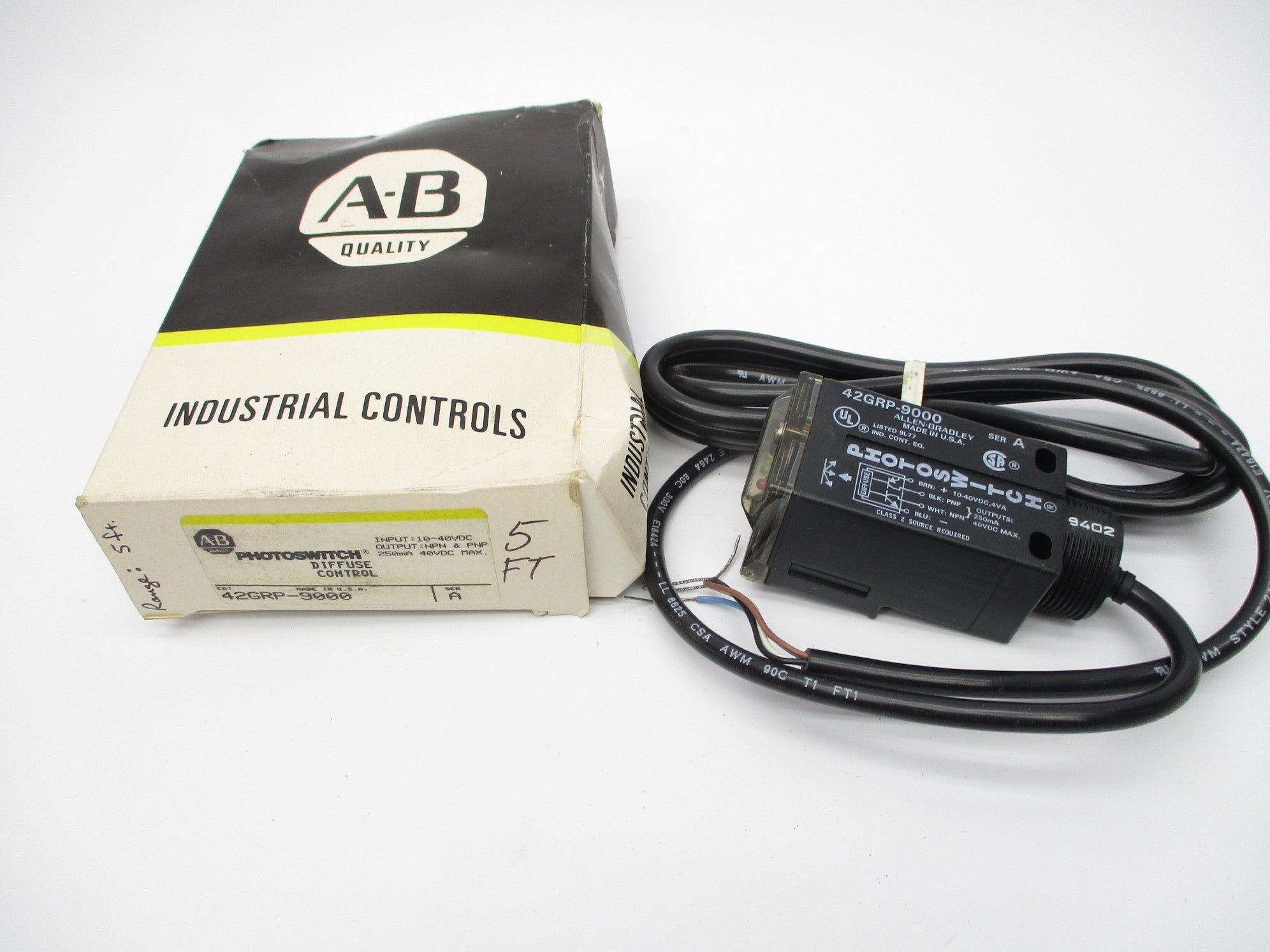 ALLEN BRADLEY 42GRP-9000 SER. A (BK/YL) NSMP