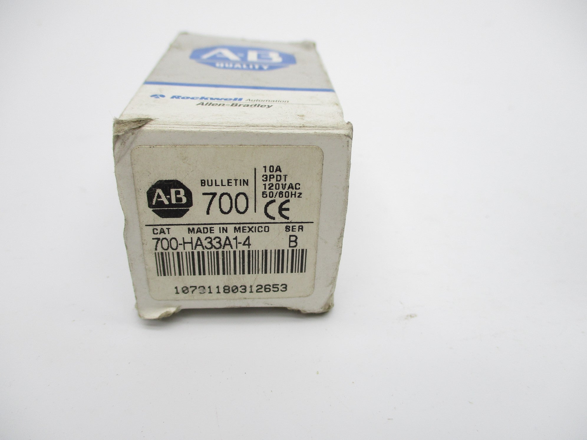 ALLEN BRADLEY 700-HA33A1-4 SER. B 10A 120V (GY/BL) NSMP