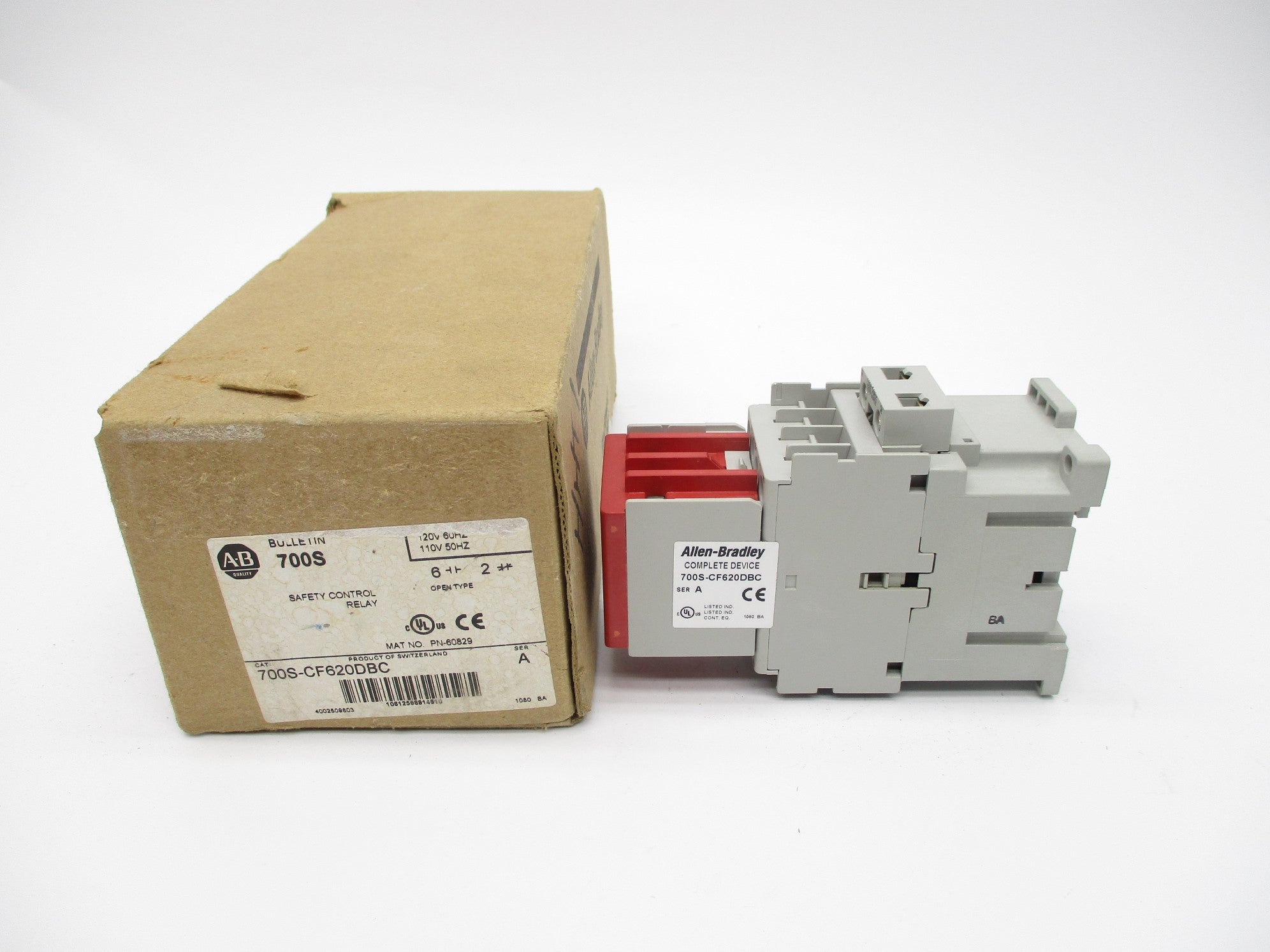 ALLEN BRADLEY 700S-CF620DBC SER. A 110/120V (BR/WH) NSMP
