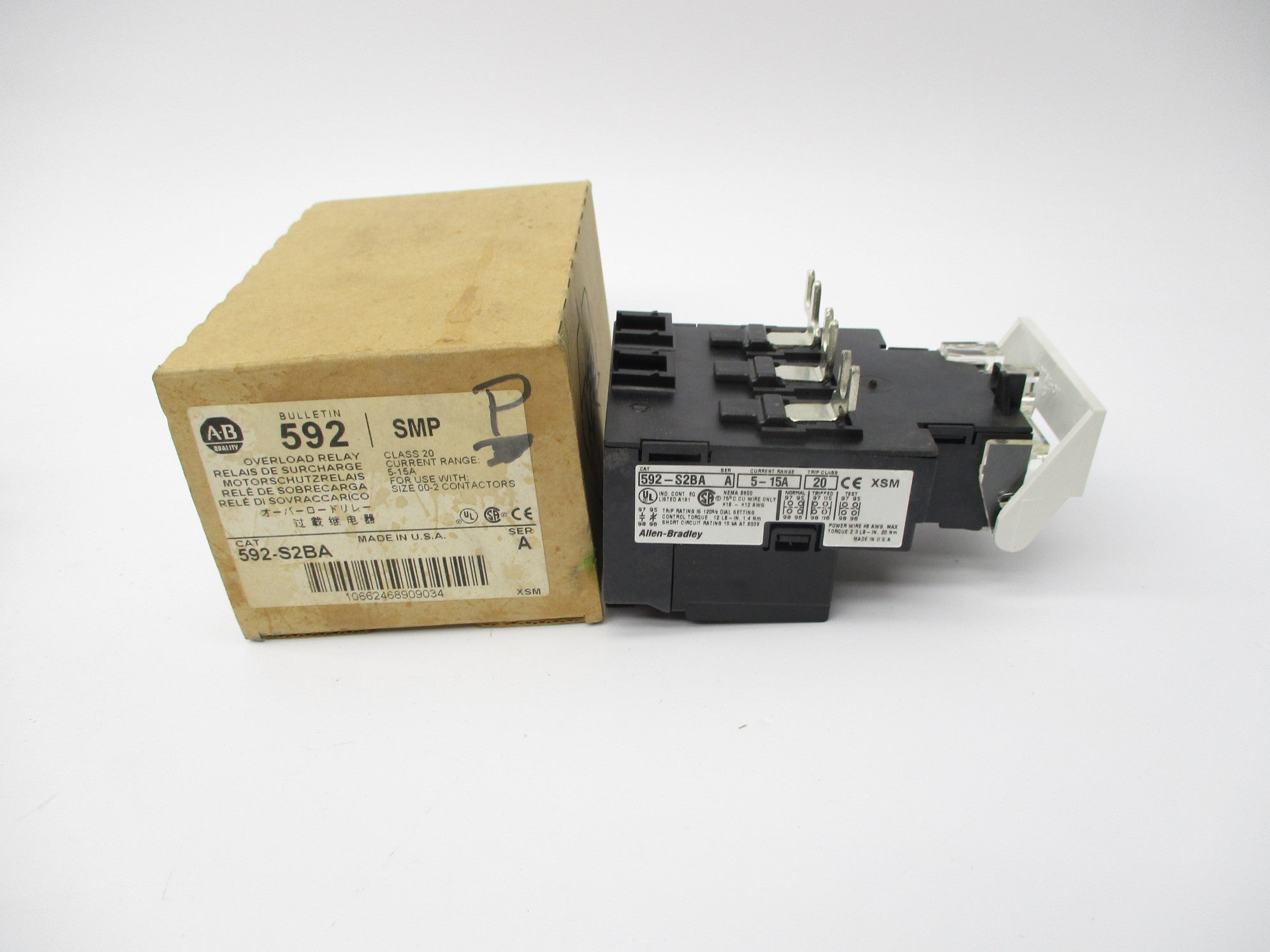 INDUSTRIAL SPARE PART 592-S2BA SER. A 5-15A (BR/WH) NSMP