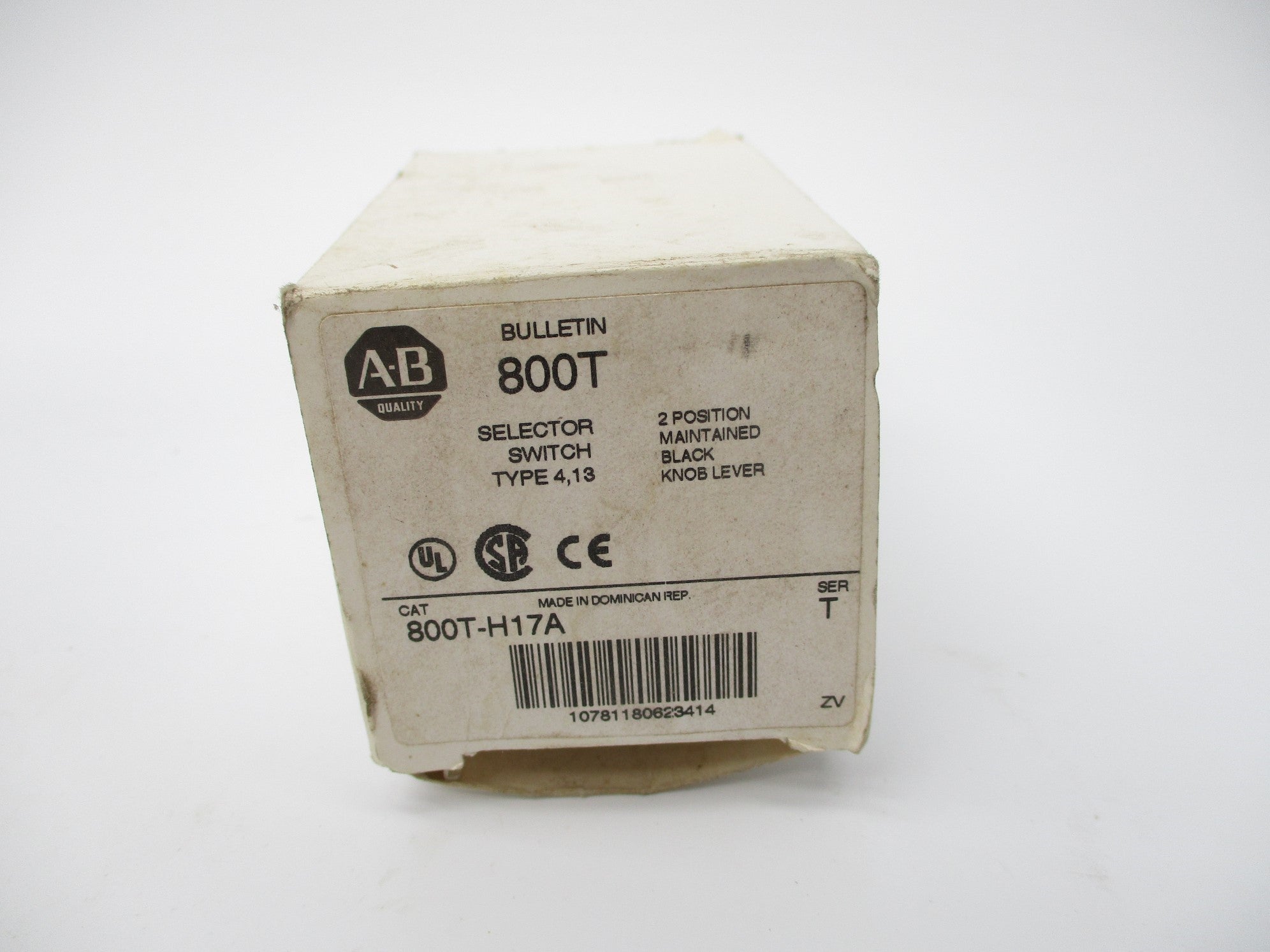 ALLEN BRADLEY 800T-H17A SER. T (WH) (AS PICTURED) NSMP