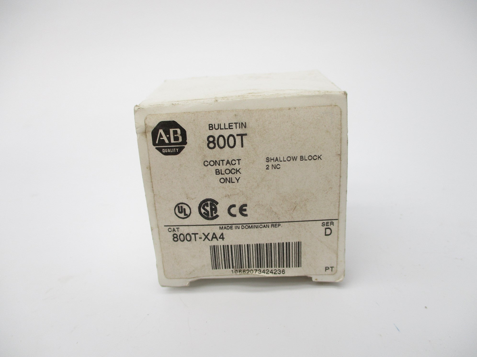 INDUSTRIAL SPARE PART 800T-XA4 SER. D (WH) NSMP