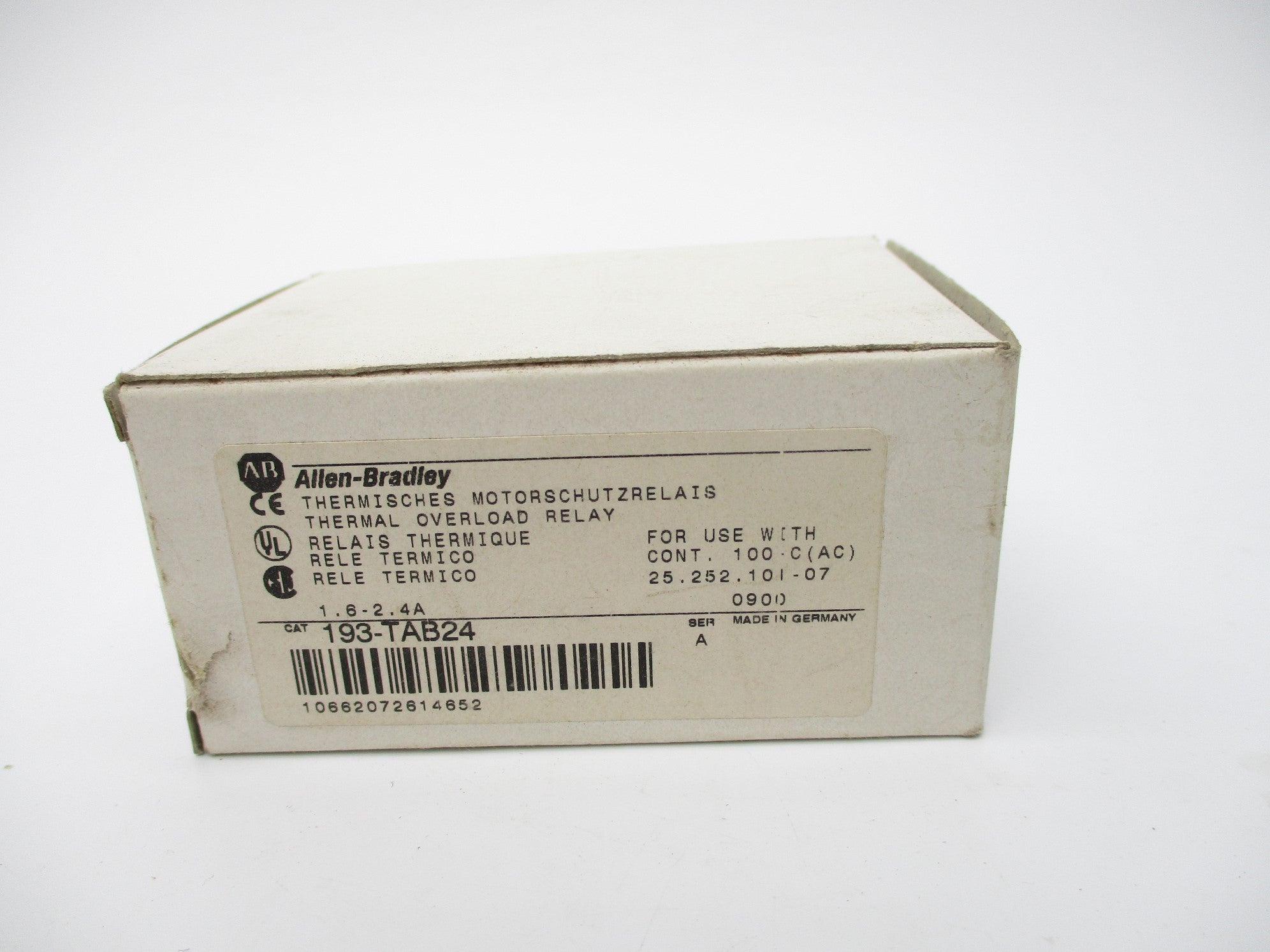 INDUSTRIAL SPARE PART 193-TAB24 SER. A 1.6-2.4A (WH) NSMP