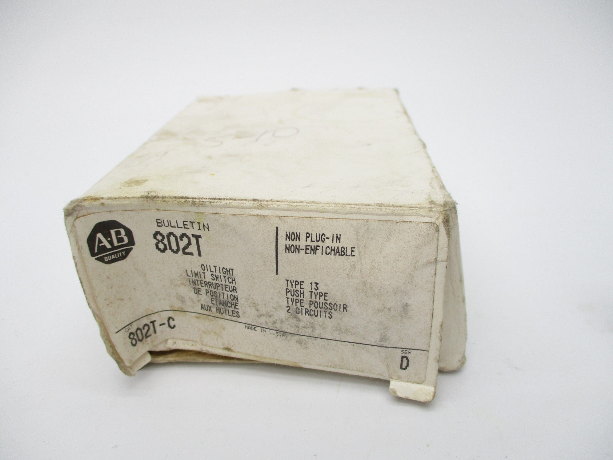 ALLEN BRADLEY 802T-C SER. D (WH) NSMP