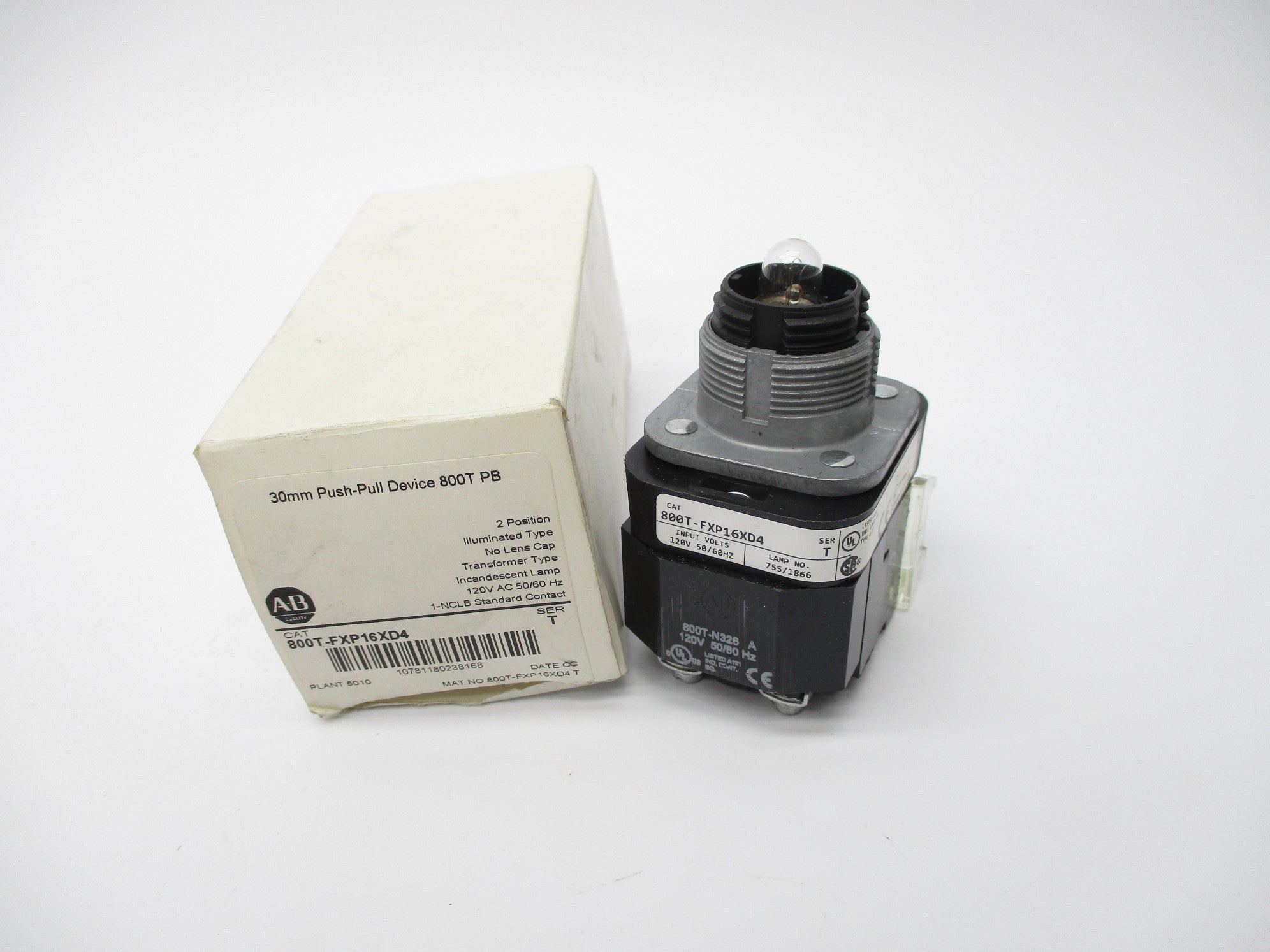 ALLEN BRADLEY 800T-FXP16XD4 SER. T (WH) NSMP