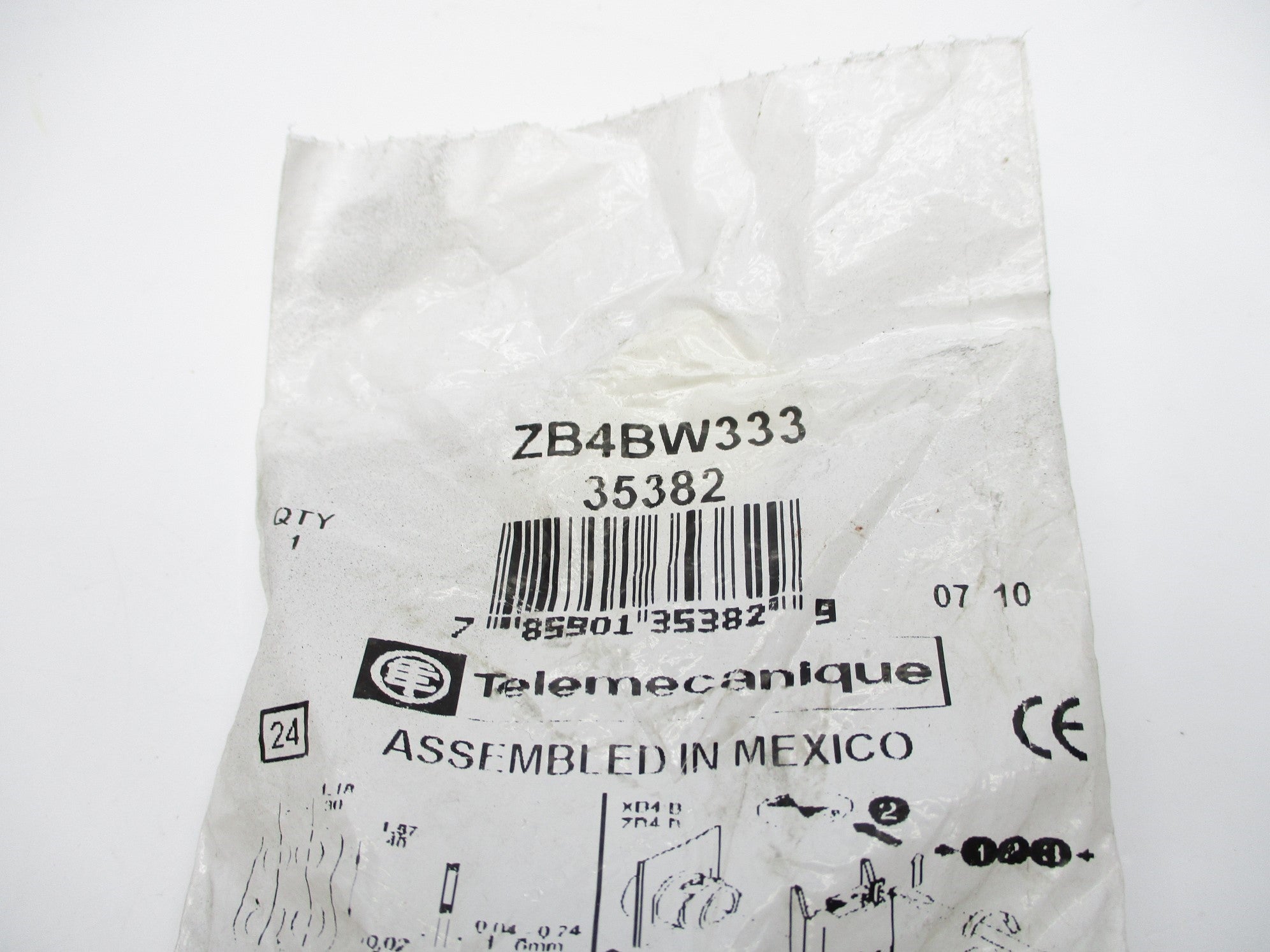 TELEMECANIQUE ZB4BW333 NSMP