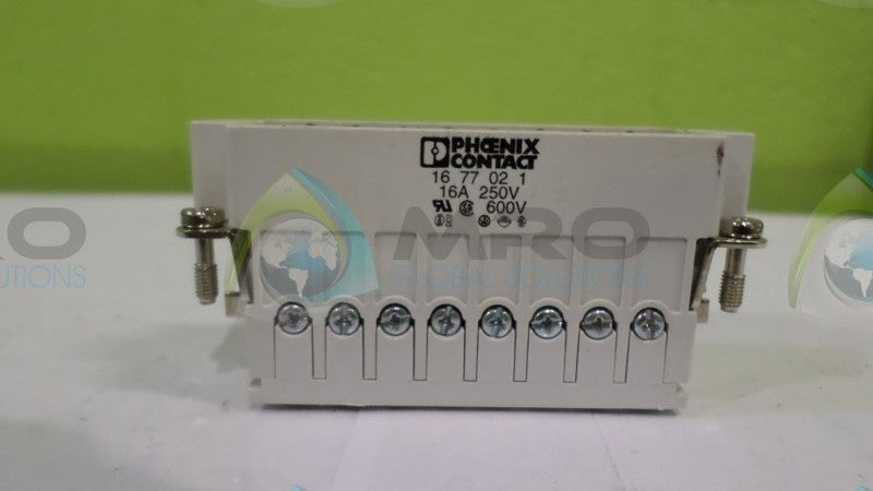LOT OF 2 PHOENIX CONTACT 16-77-02-1 CONNECTOR  NSNP
