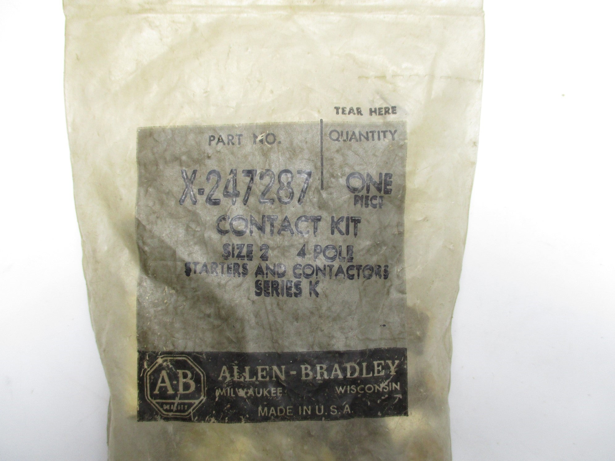 ALLEN BRADLEY X-247287 SER. K NSMP