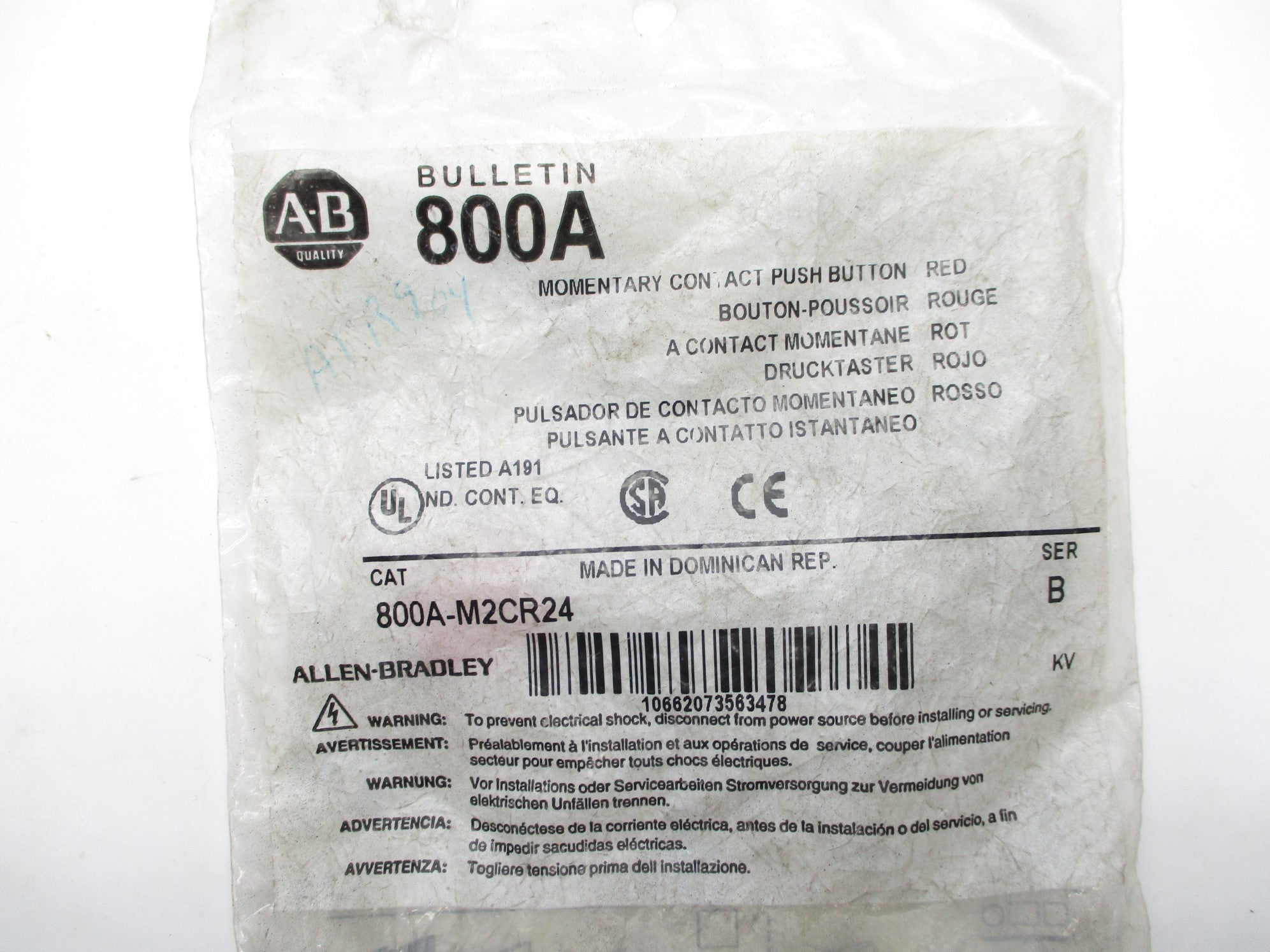 INDUSTRIAL SPARE PART 800A-M2CR24 SER. B NSMP