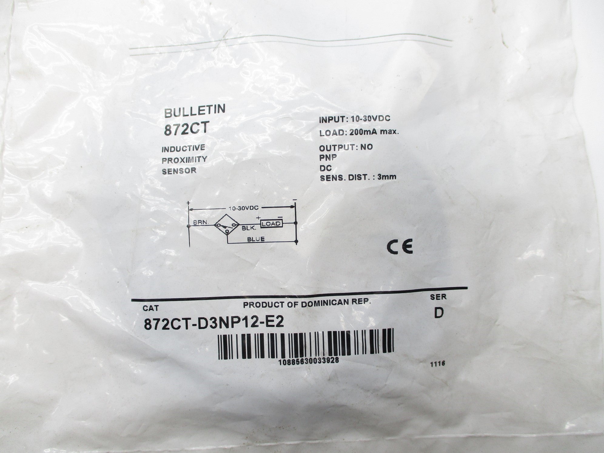 INDUSTRIAL SPARE PART 872CT-D3NP12-E2 SER. D NSMP