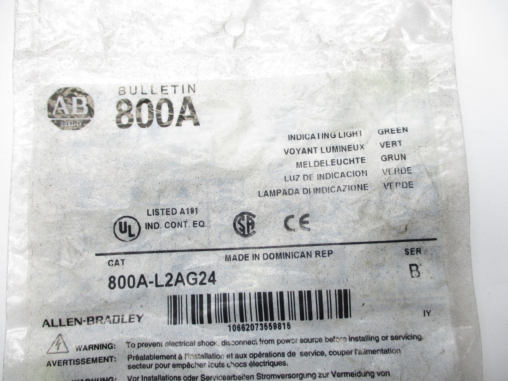 INDUSTRIAL SPARE PART 800A-L2AG24 SER. B NSMP
