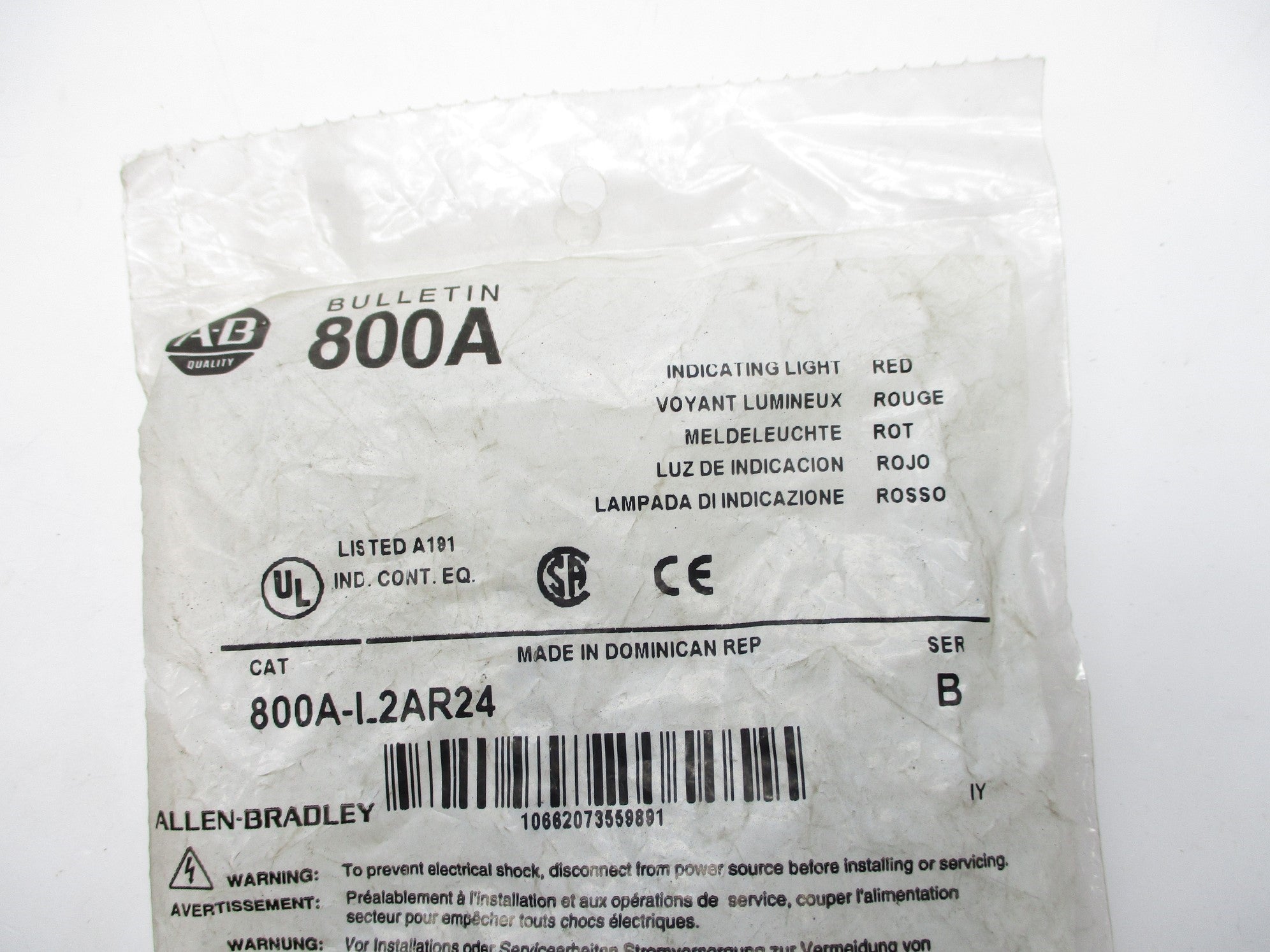INDUSTRIAL SPARE PART 800A-L2AR24 SER. B NSMP