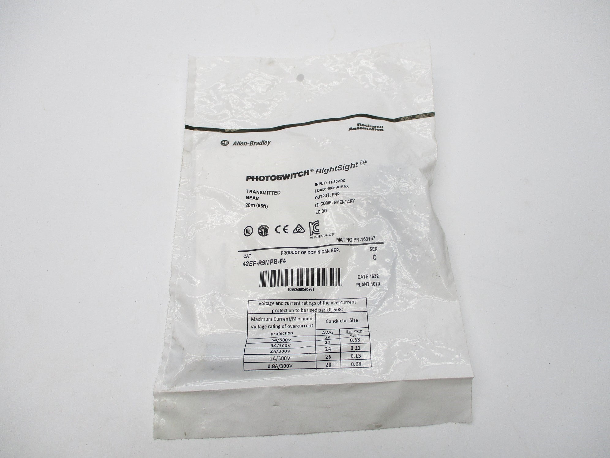 ALLEN BRADLEY 42EF-R9MPB-F4 SER. C NSMP