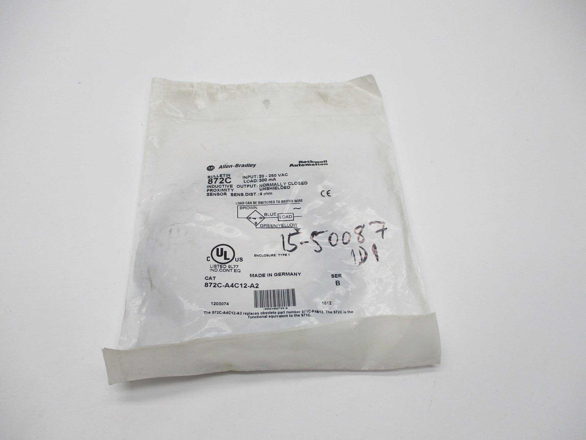 ALLEN BRADLEY 872C-A4C12-A2 SER. B 20-250VAC NSMP