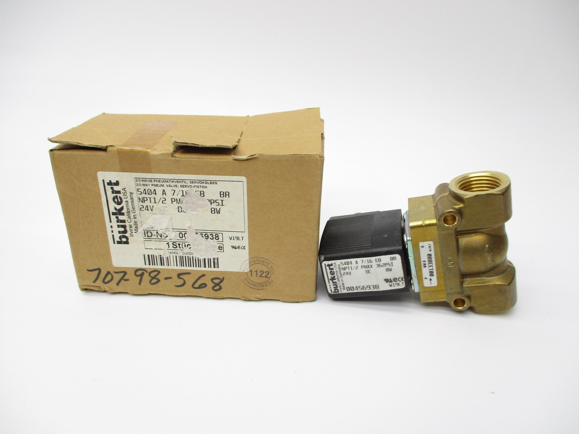 BURKERT 5404A7/16EB 24V NSMP