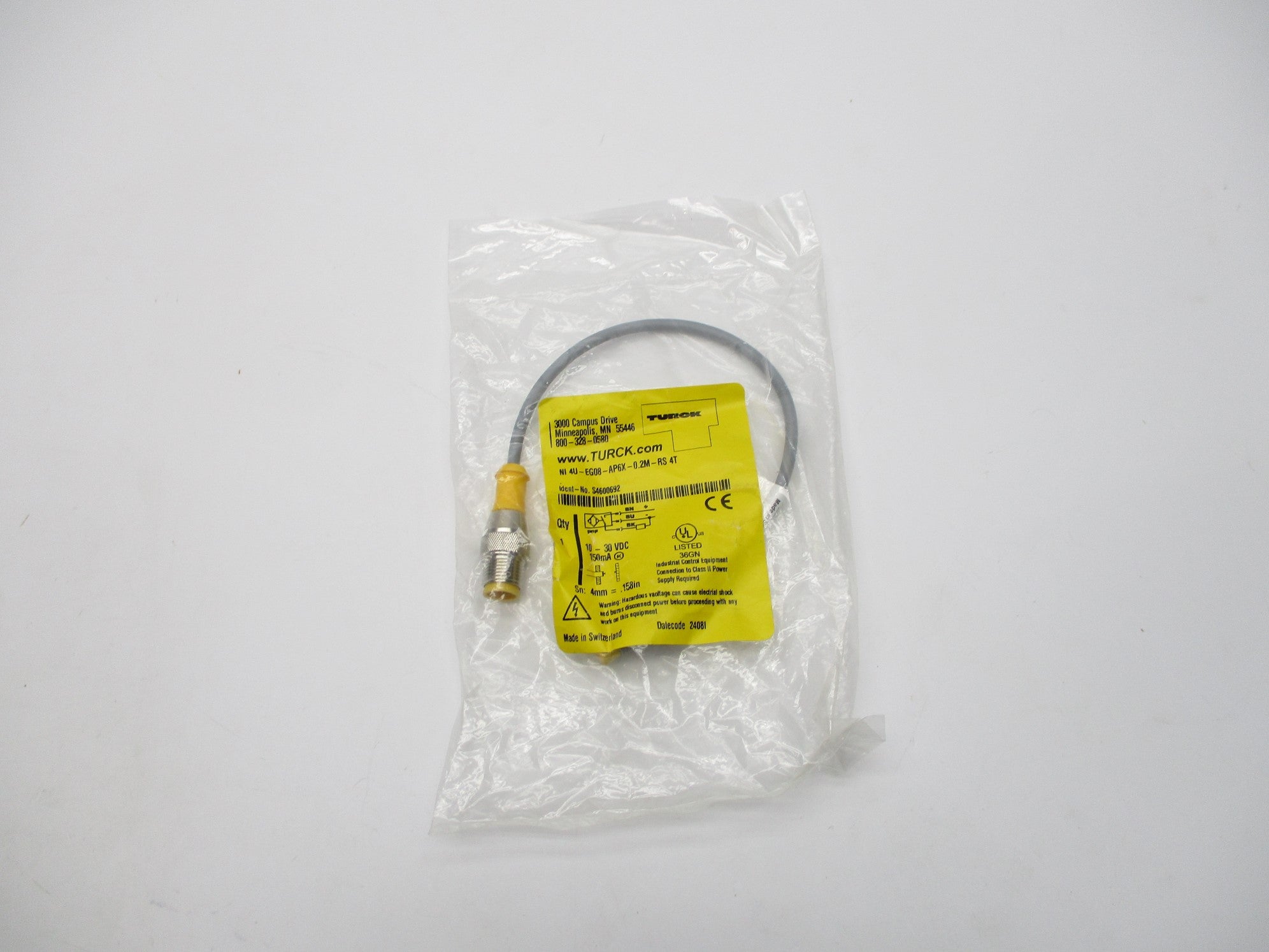 TURCK NI4U-EG08-AP6X-0.2M-RS-4T NSMP