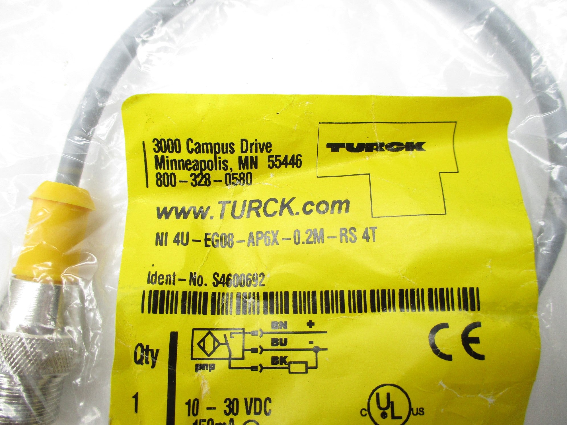TURCK NI4U-EG08-AP6X-0.2M-RS-4T NSMP