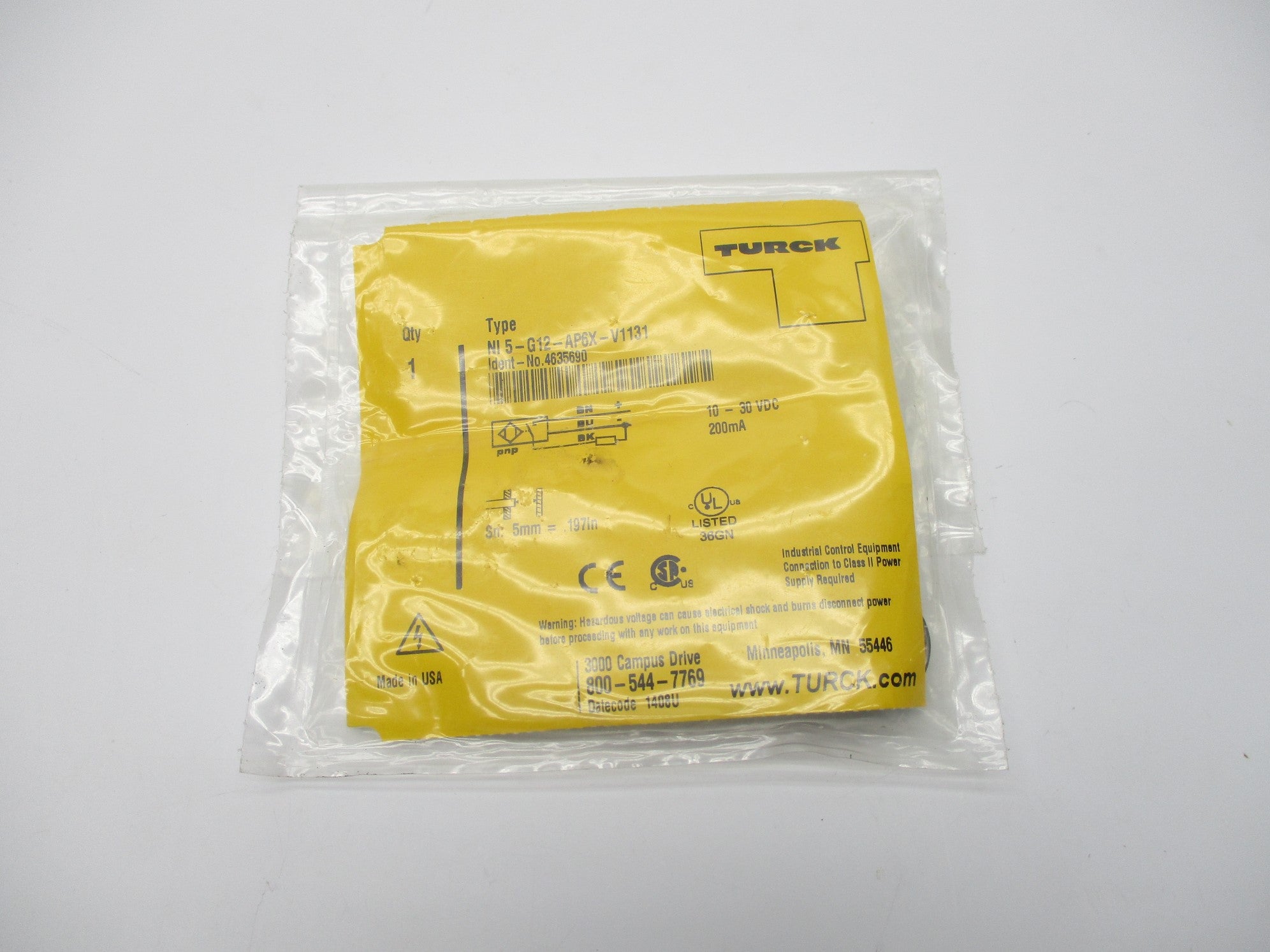 TURCK NI5-G12-AP6X-V1131 NSMP
