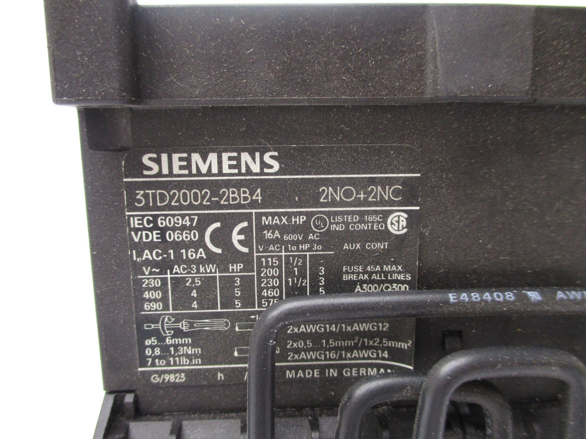 SIEMENS 3TD2002-2BB4 24V NSNP