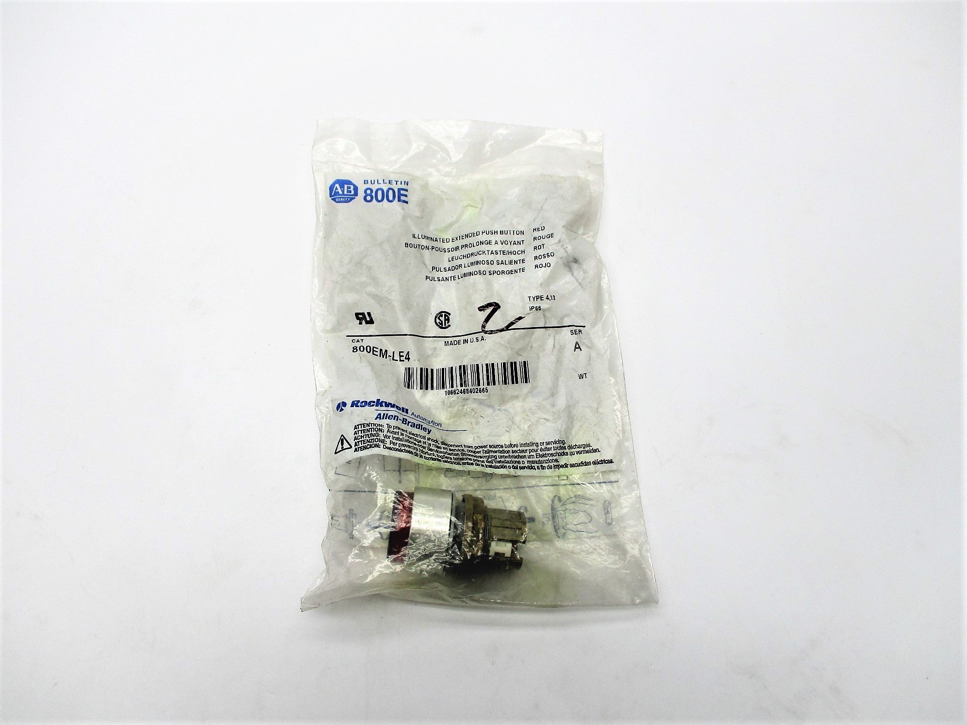 ALLEN BRADLEY 800EM-LE4 SER. A NSMP