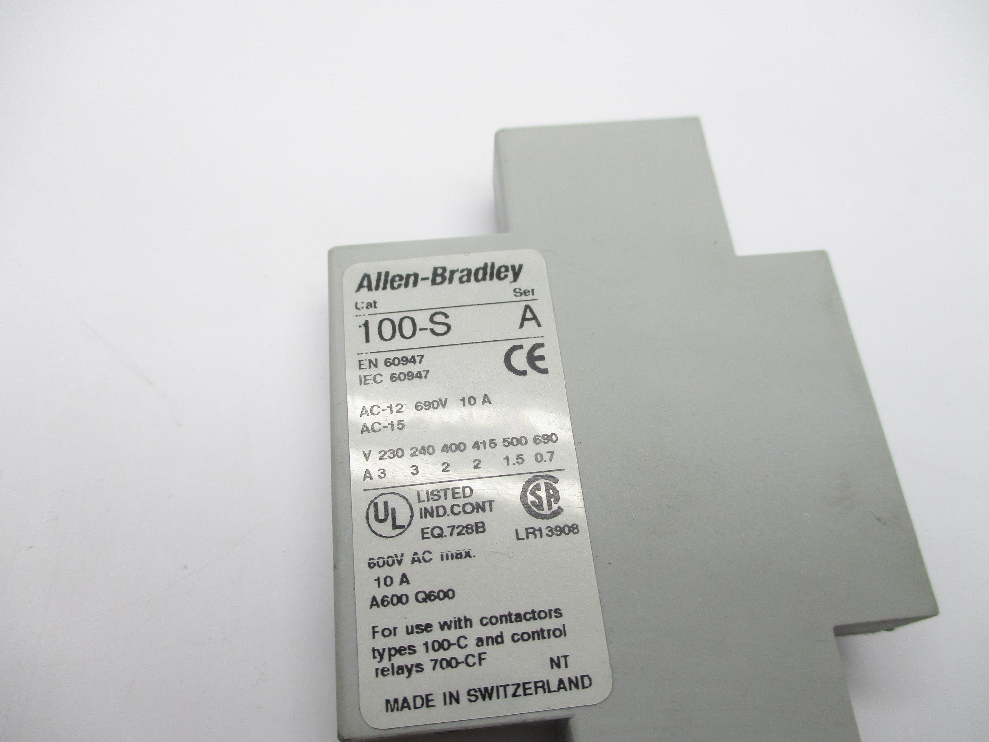 ALLEN BRADLEY 100-SB10 SER. A NSNP