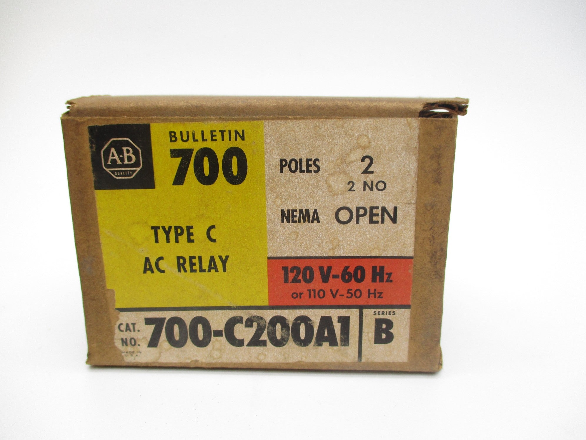 INDUSTRIAL SPARE PART 700-C200A1 SER. B 110/120V (BR/YL) NSMP