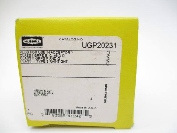 HUBBELL UGP20231 125V 20A NSMP