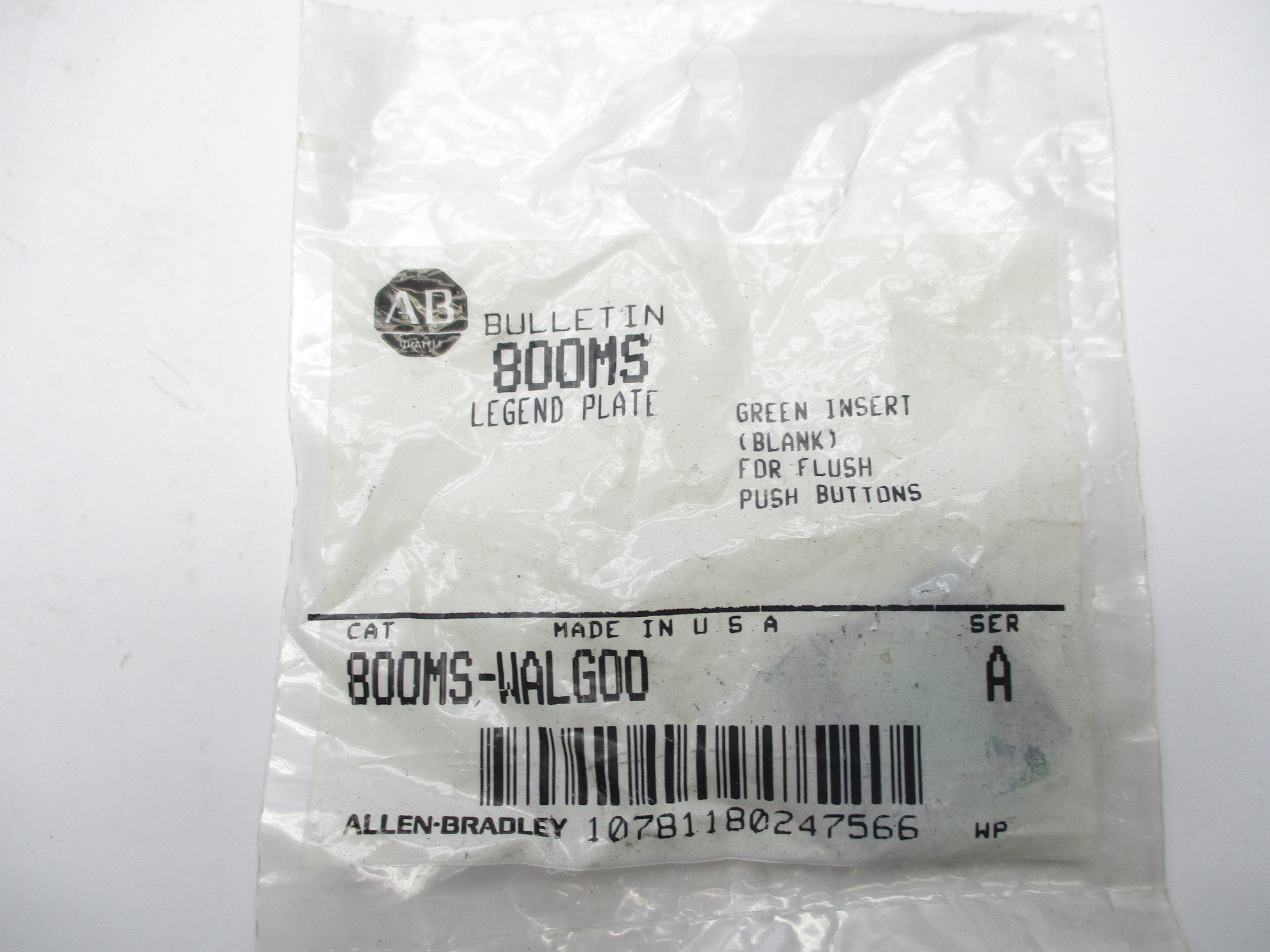 INDUSTRIAL SPARE PART 800MS-WALG00 SER. A NSMP