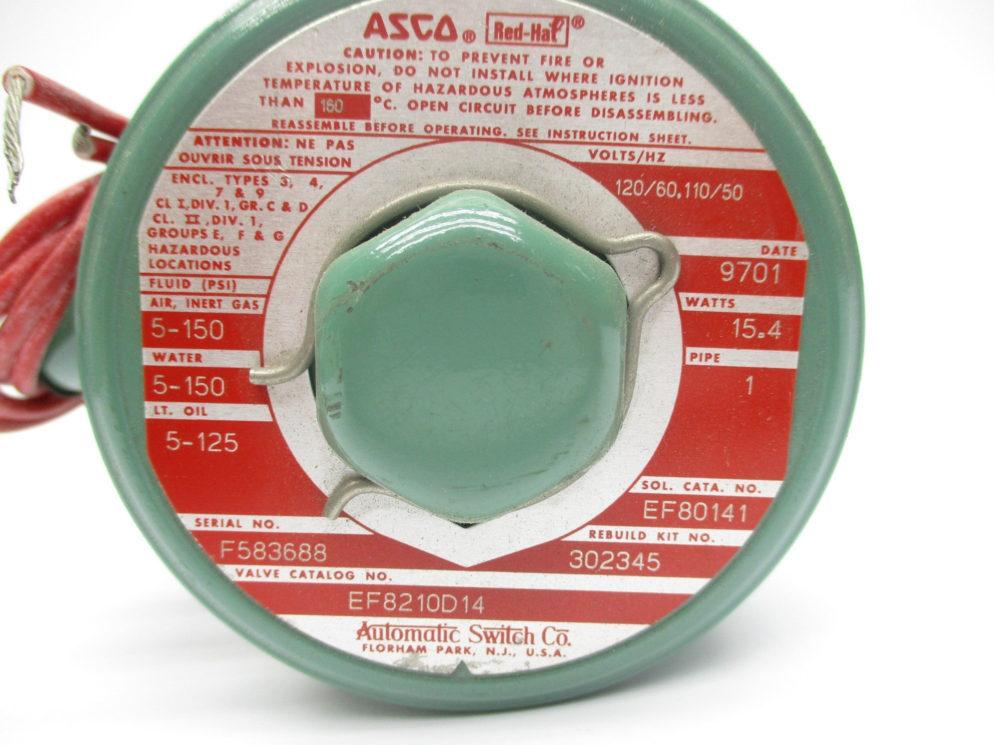 ASCO EF8210D14 110/120V NSNP