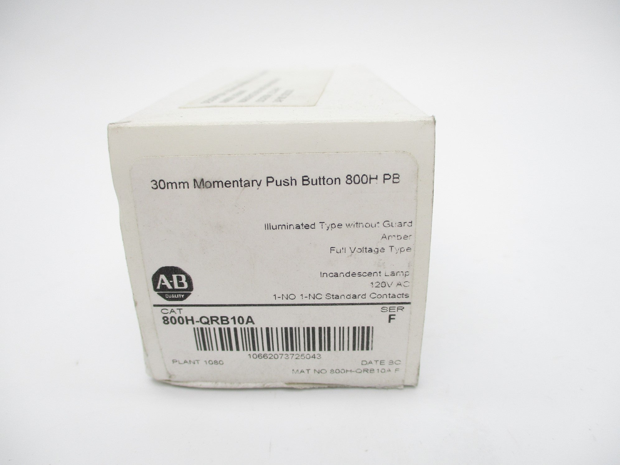 ALLEN BRADLEY 800H-QRB10A SER. F (WH) NSMP