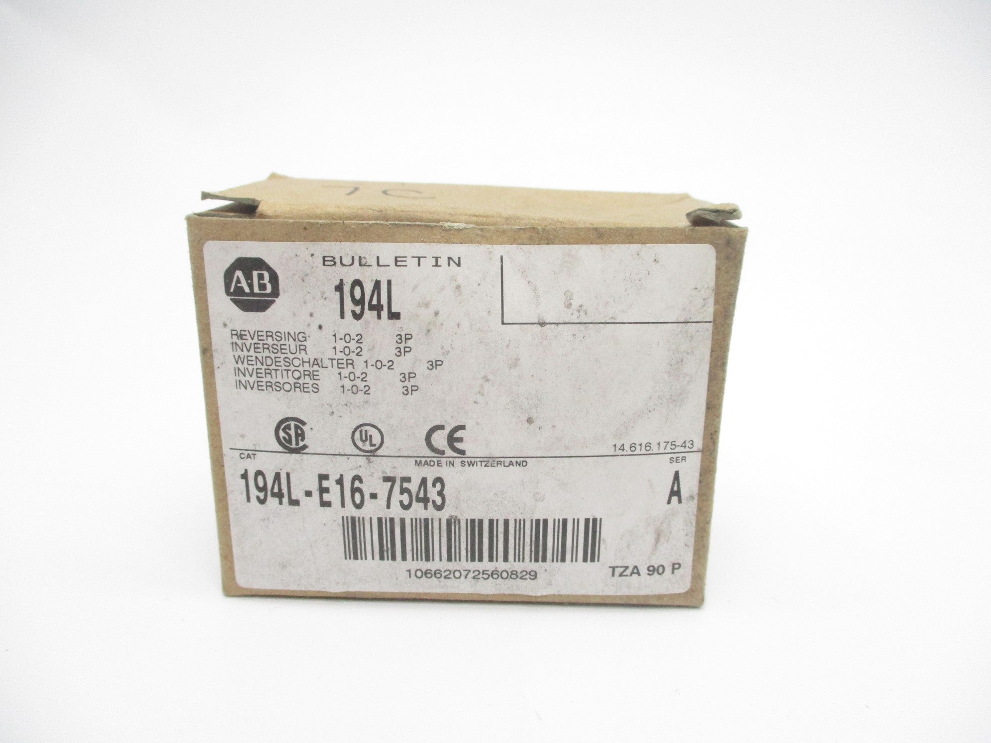 ALLEN BRADLEY 194L-E16-7543 SER. A 690V 16A (BR/WH) NSMP