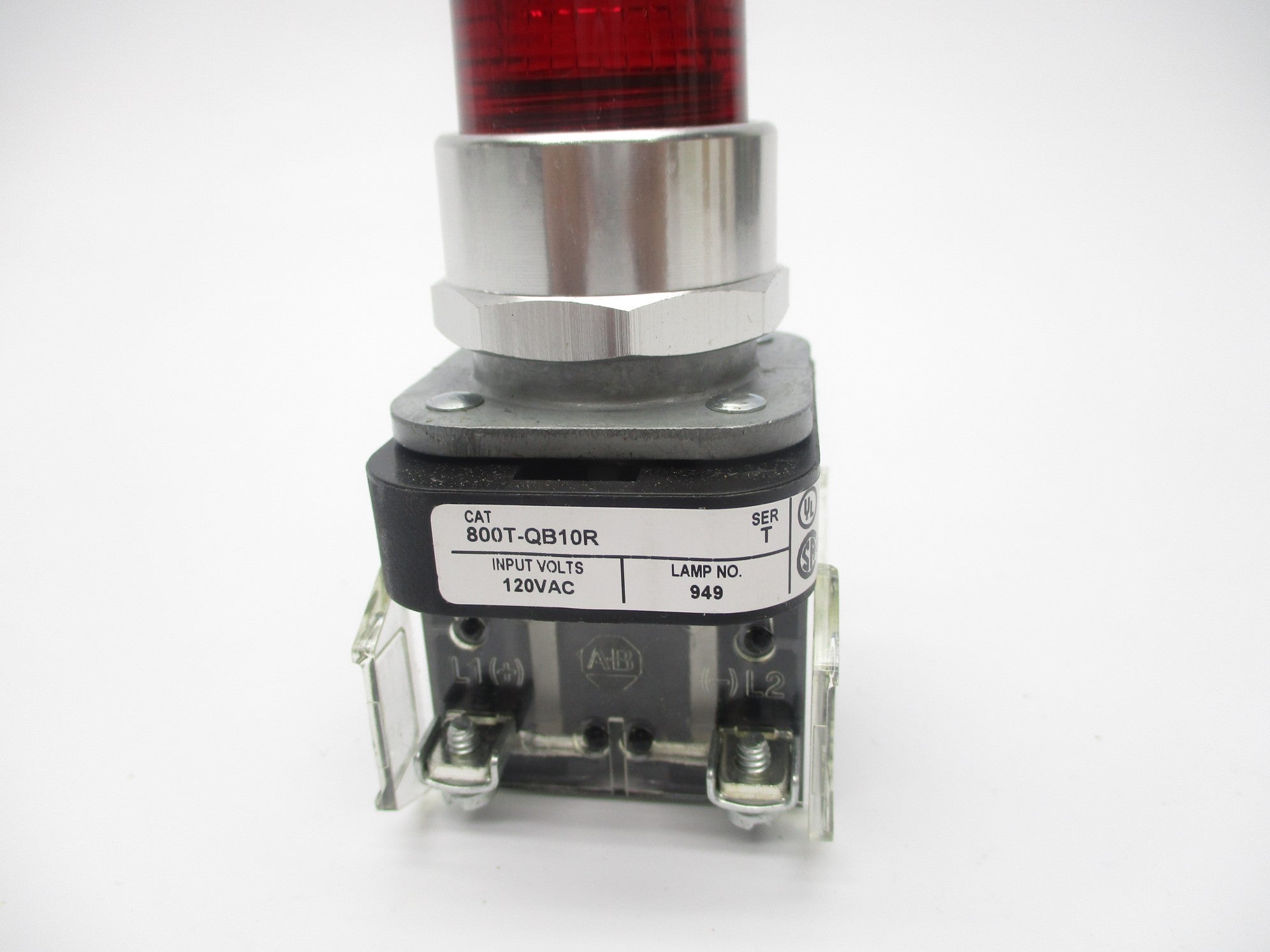 ALLEN BRADLEY 800T-QB10R SER. T 120VAC NSNP