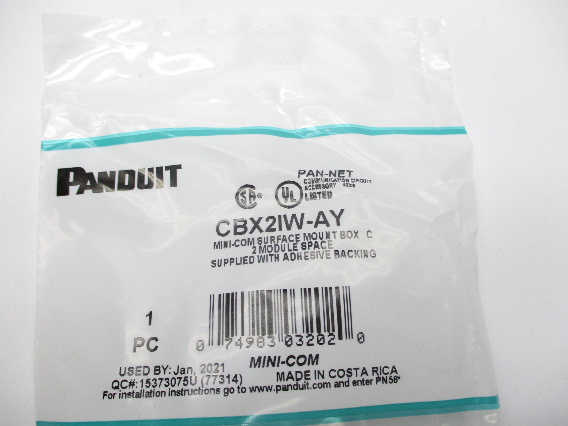 PANDUIT CBX2IW-AY NSMP