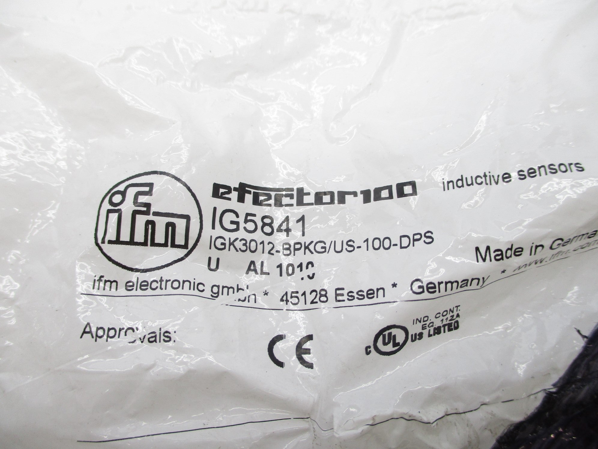 IFM EFECTOR IGK3012-BPKG/US-100-DPS IG5841 NSMP