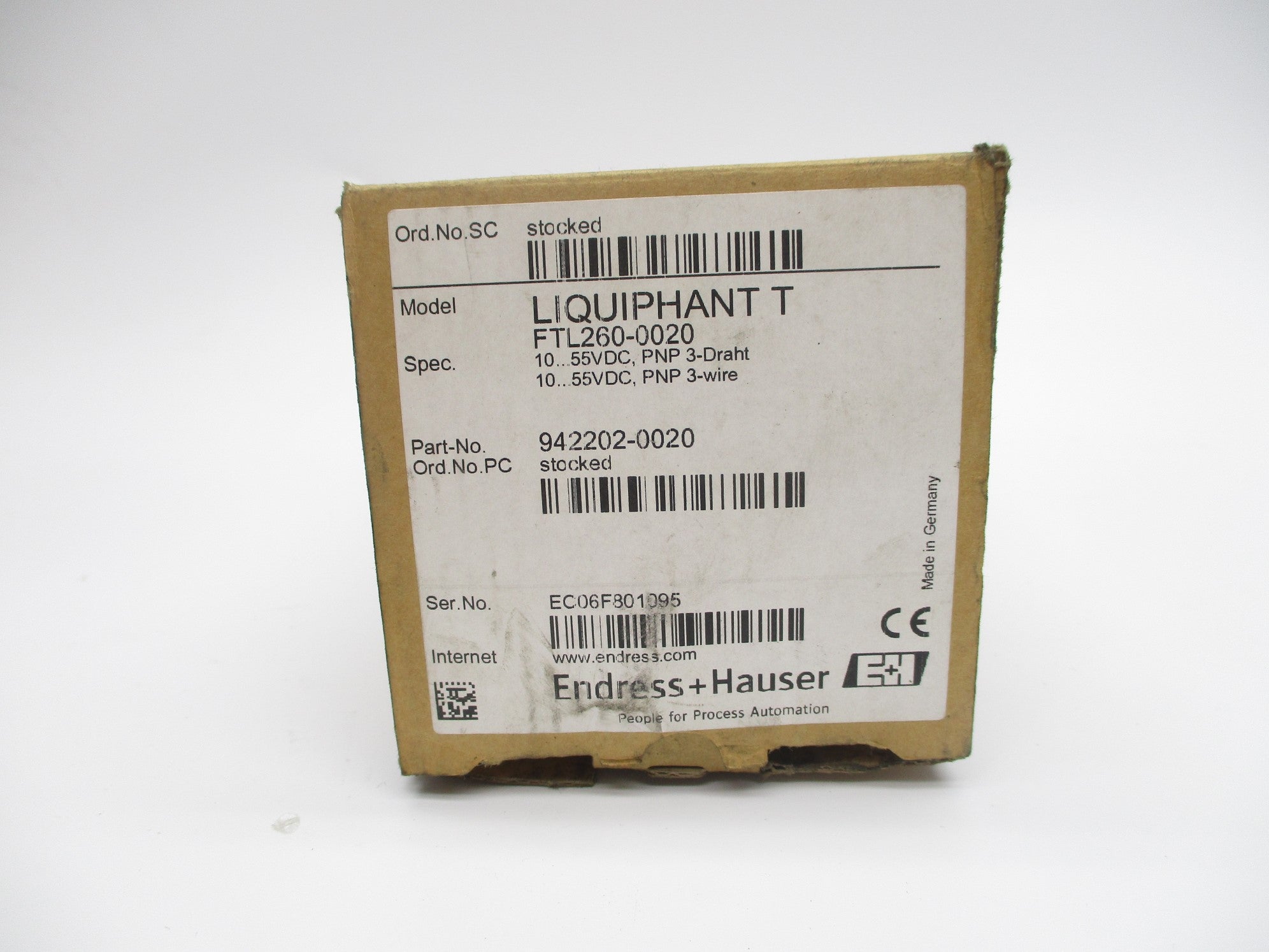 ENDRESS+HAUSER FTL260-0020 942202-0020 NSMP