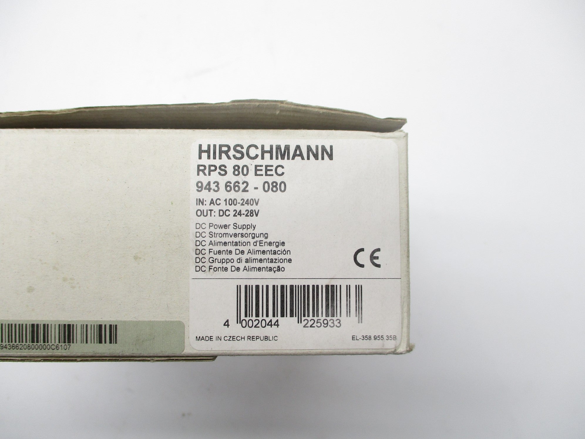 HIRSCHMANN RPS80EEC 943662-080 NSMP