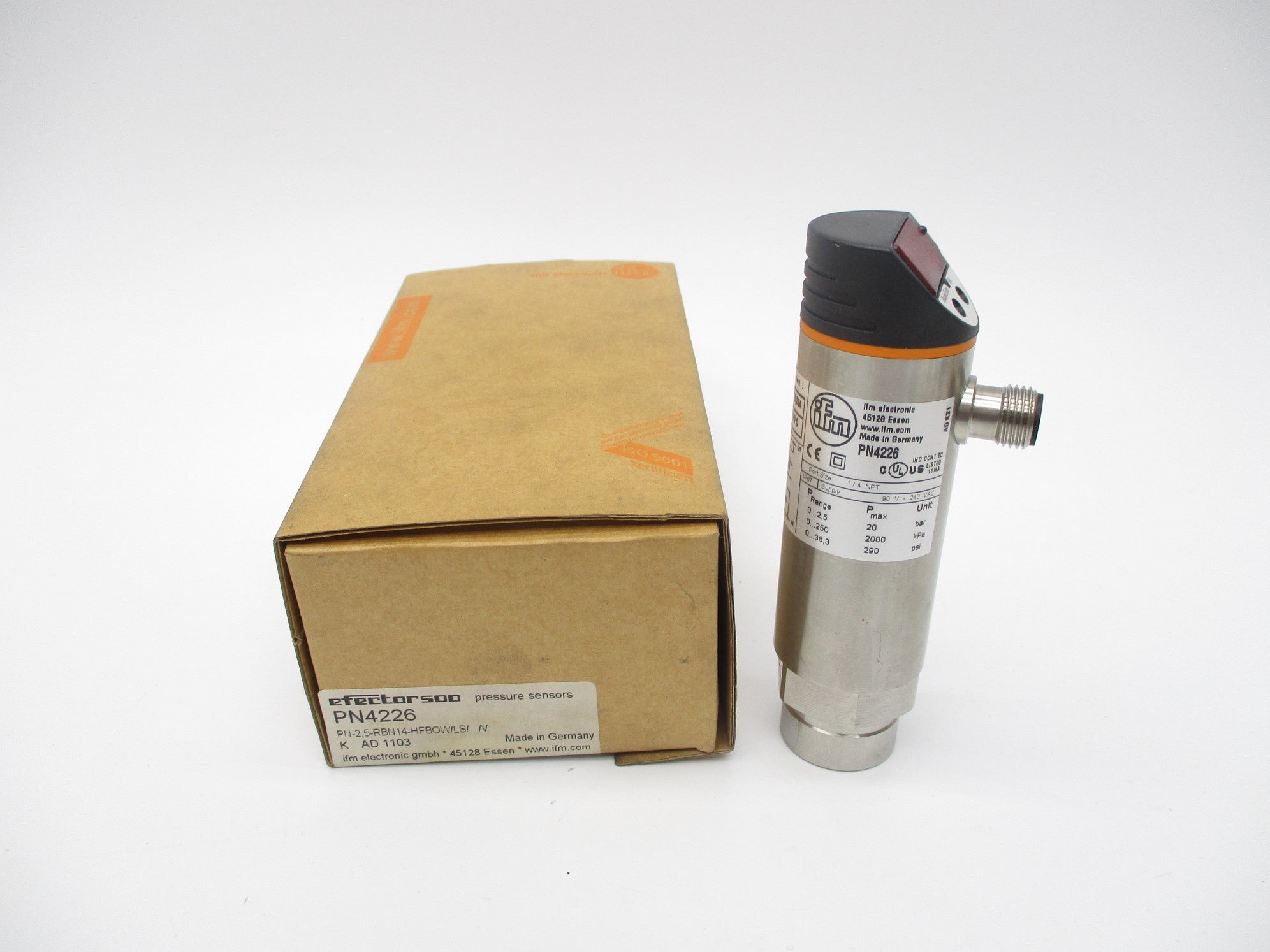 IFM EFECTOR PN4226 PN-2,5-RBN14-HFBOW/LS//V 90-240VAC NSMP