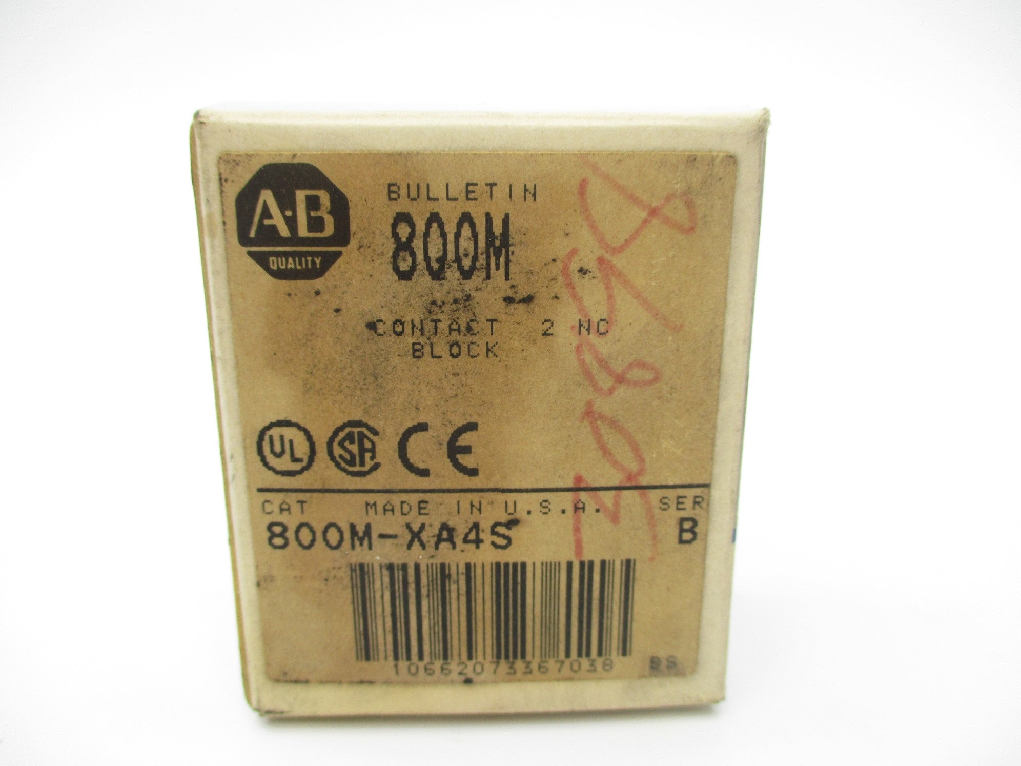 ALLEN BRADLEY 800M-XA4S SER. B (GY/BL) NSMP