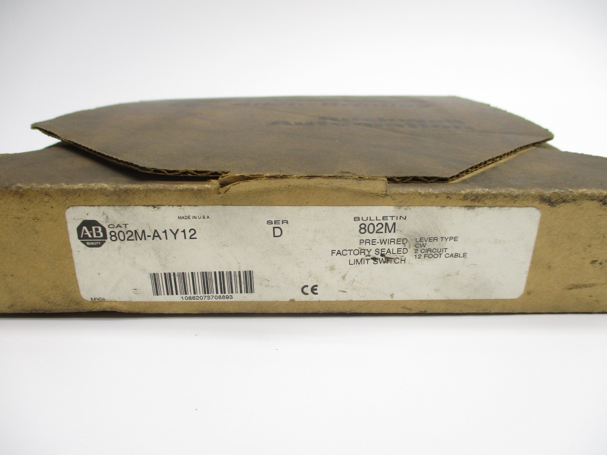 ALLEN BRADLEY 802M-A1Y12 SER. D (BR/WH) NSMP