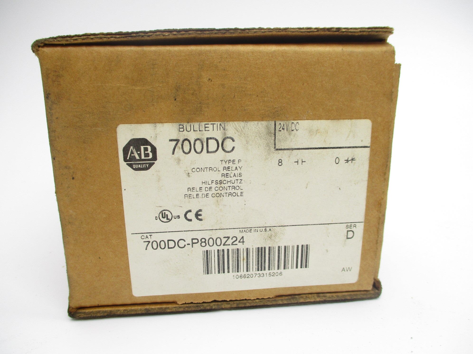 ALLEN BRADLEY 700DC-P800Z24 SER. D 24V (BR/WH) NSMP